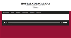 Desktop Screenshot of hostalcopacabana.com